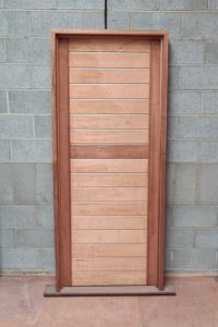 Metallic Strip Entry Door