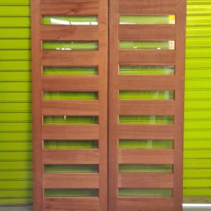 Mandalay Pair Doors Glazed Clear (loose)