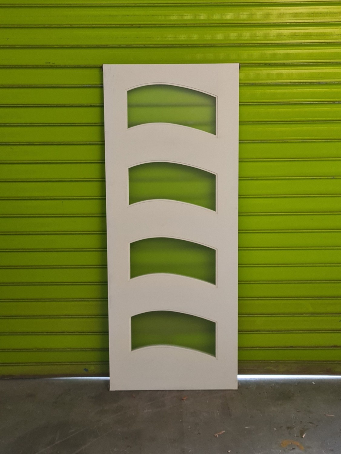 Wave Door Glazed Acid Etched (loose)