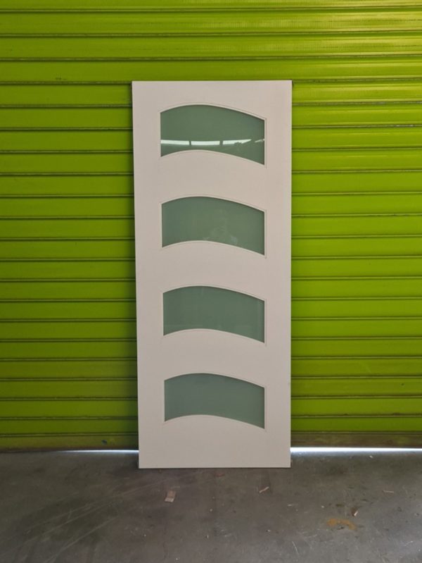 Wave Door Glazed White Translucent (loose)