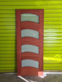 Wave Door Glazed White Translucent (loose)