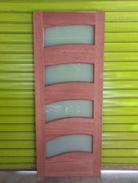 Wave Door Glazed White Translucent (loose)
