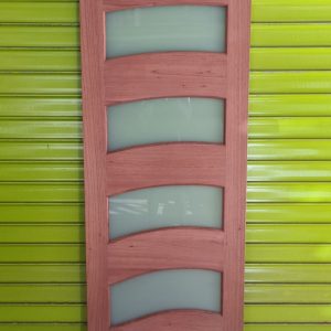 Wave Door Glazed White Translucent (loose)