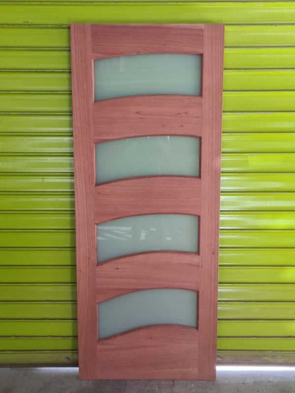 Wave Door Glazed White Translucent (loose)