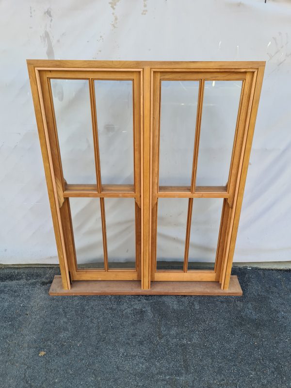 1500mm high 1168mm wide 4 light doublehung window raw cedar 140x32mm frame