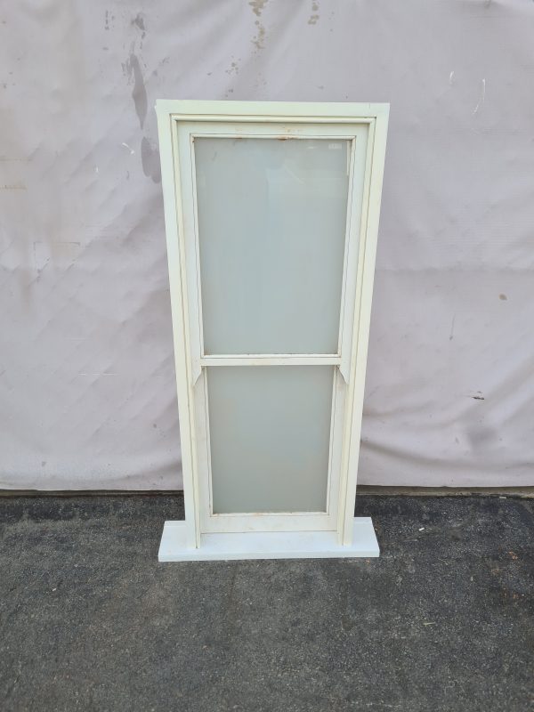 1500high x 600wide x 140deep 2light doublehung window white trans glass white primed