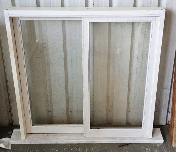 1180x1163 2 Sash white primed and clear glazed XO Sliding Window