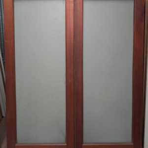 Single light flyscreen pair doors