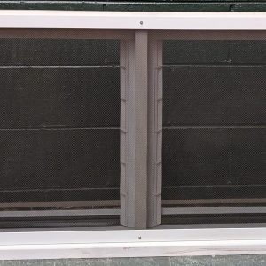640x1270 102mm 2 bays twin gallery louvre window