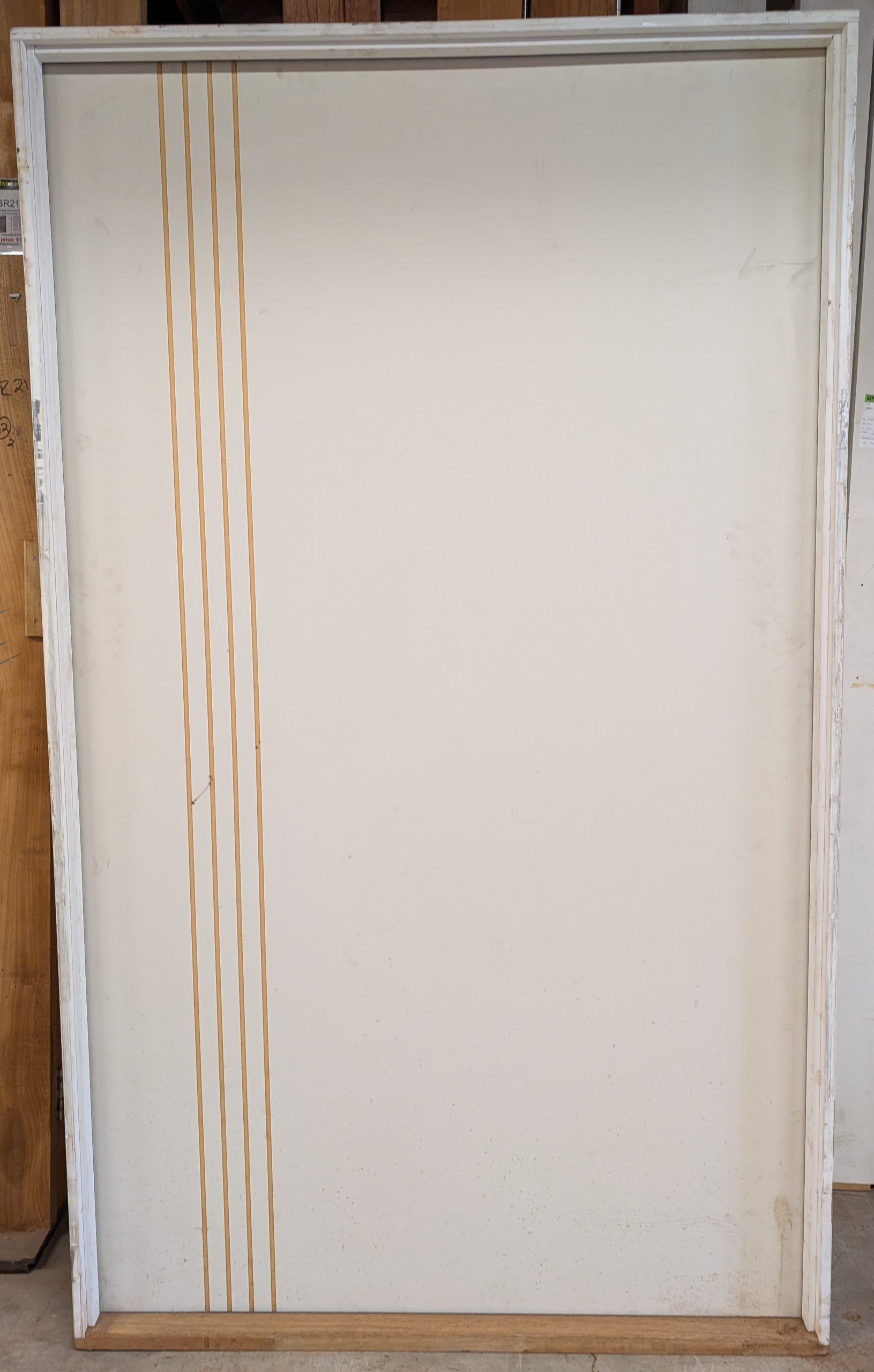 Internal flush door entry
