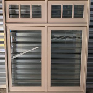 1800x1518 single light 2 sash casement window with transom