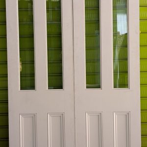 Victorian Glazed 4 Panel door (pair)